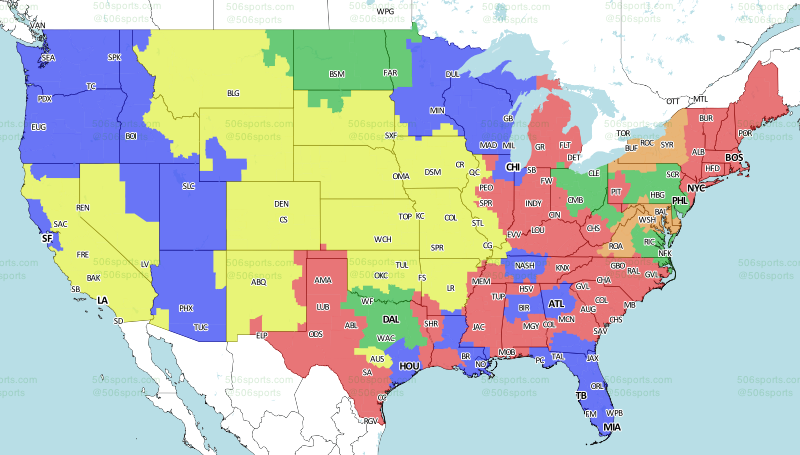 506 Sports - NFL Maps: Week 1, 2022