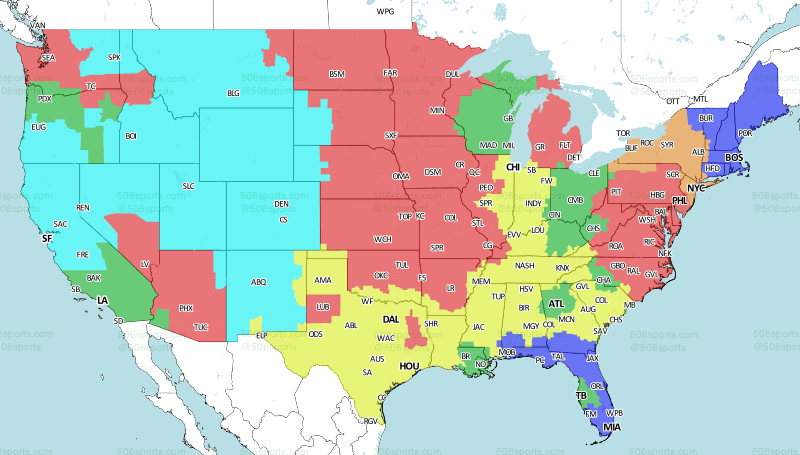 506 Sports - NFL Maps: Week 14, 2018