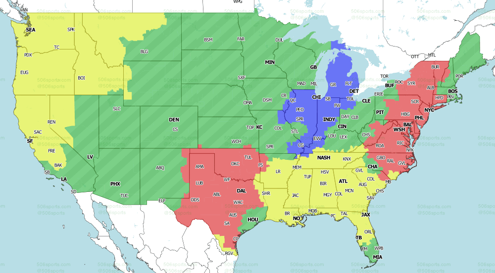 NFL coverage map 2020: TV schedule Week X