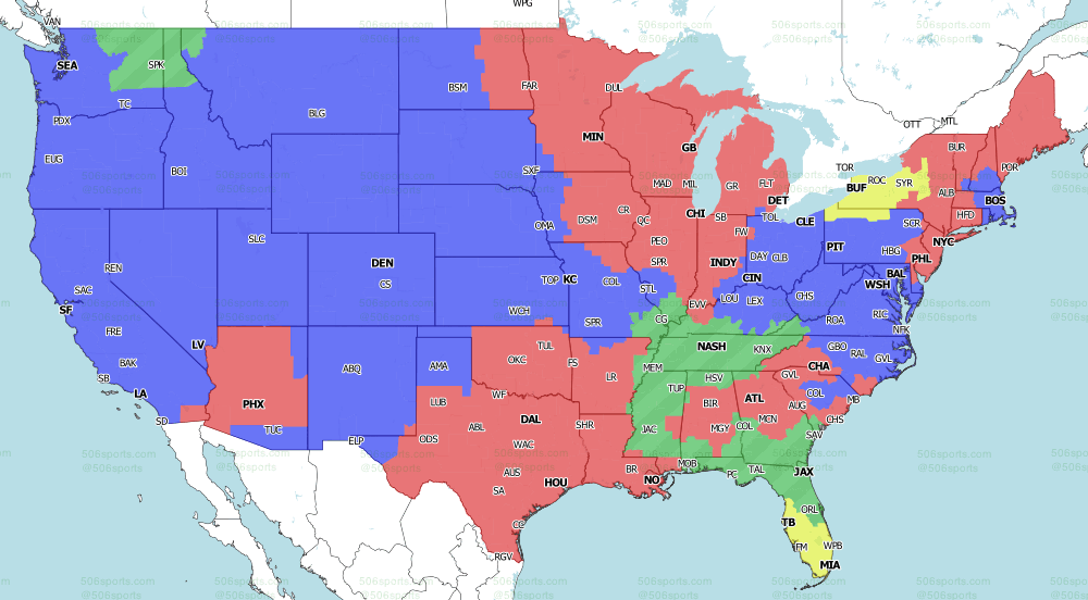 NFL Week 2 coverage map: TV schedule for CBS, Fox regional broadcasts