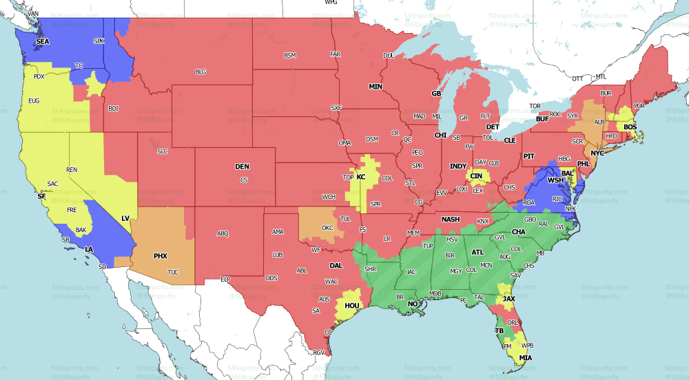 506 Sports - NFL Maps: Week 8, 2020