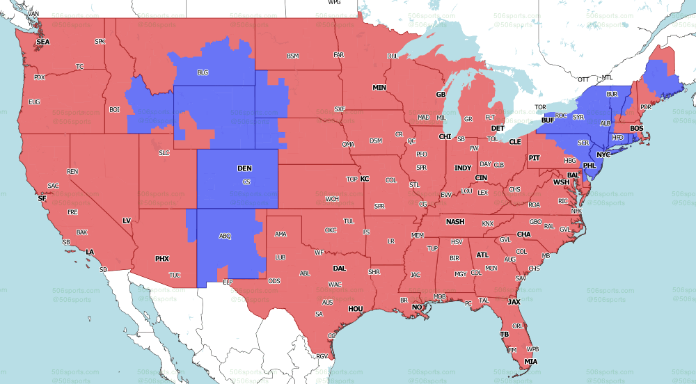 NFL Week 1 broadcast maps