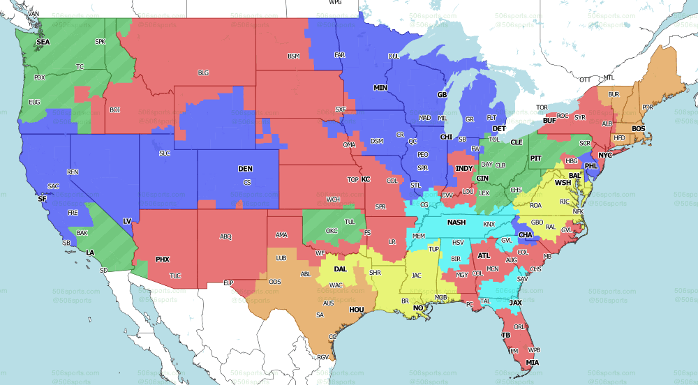 NFL Coverage Map Week 10: TV Schedule for FOX, CBS Broadcasts