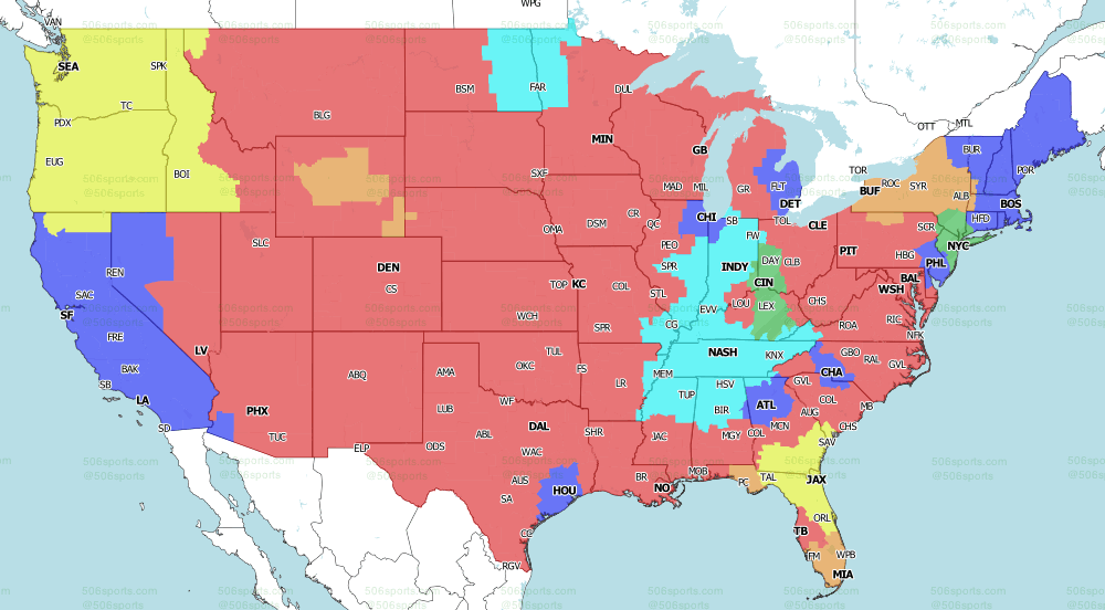 506 Sports NFL Maps Week 8, 2021