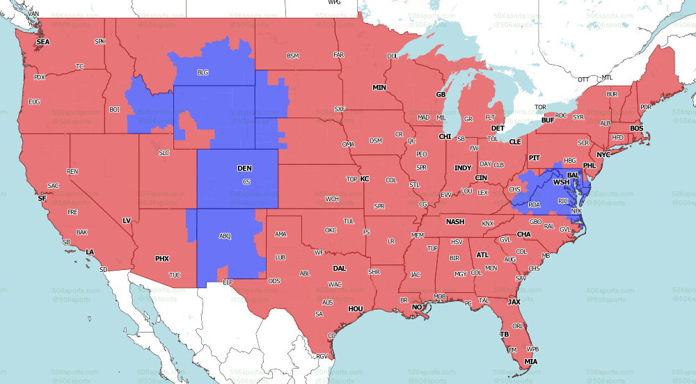 506 Sports - NFL Maps: Week 8, 2020