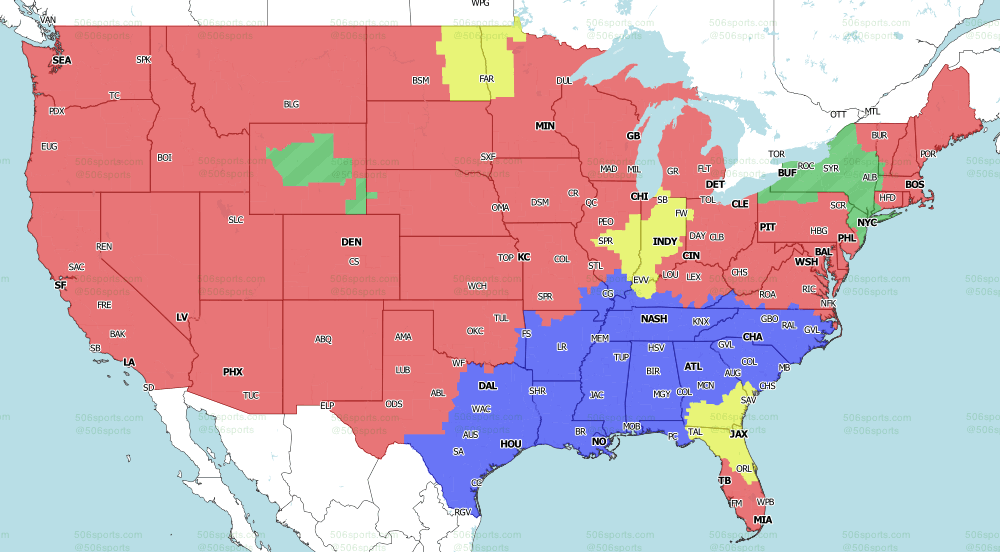 506 Sports - NFL Maps: Week 10, 2021