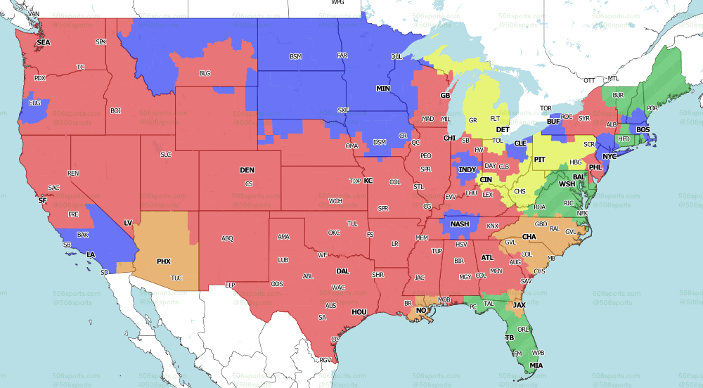 506 Sports - NFL Maps: Week 1, 2021