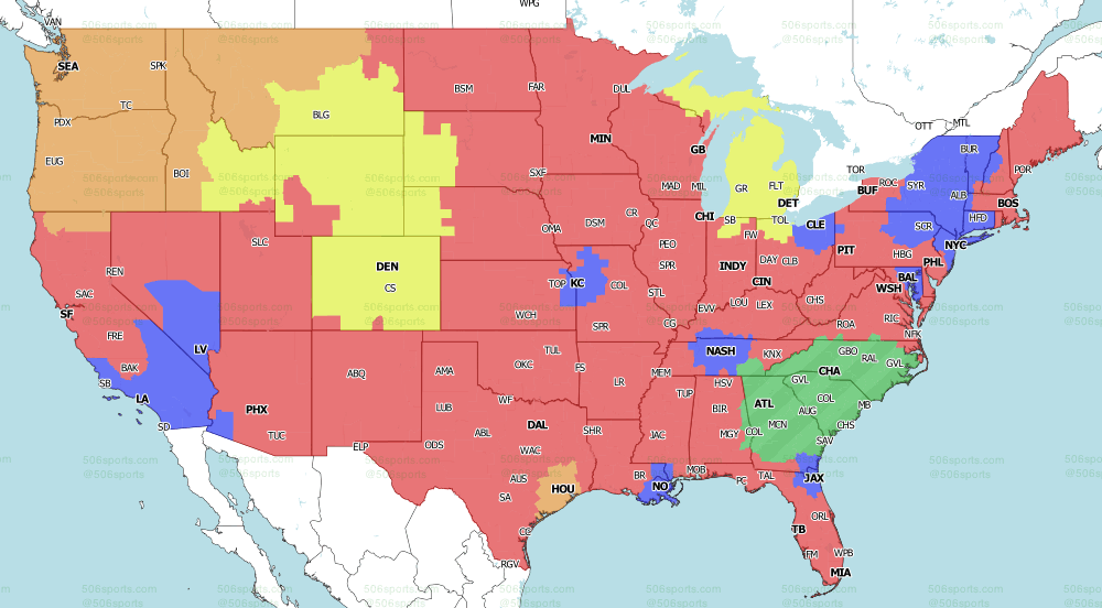 506 Sports - NFL Maps: Week 1, 2021