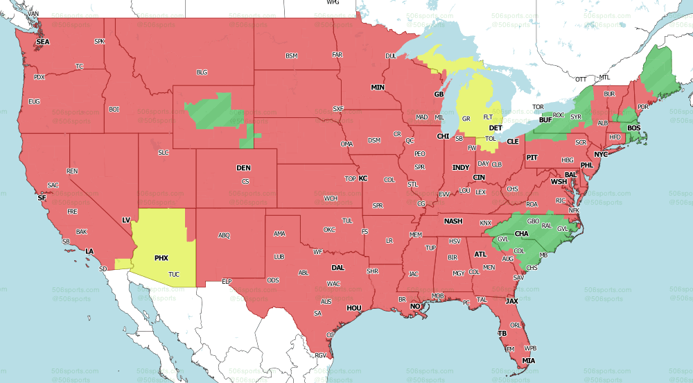 506 Sports - NFL Maps: Week 15, 2022