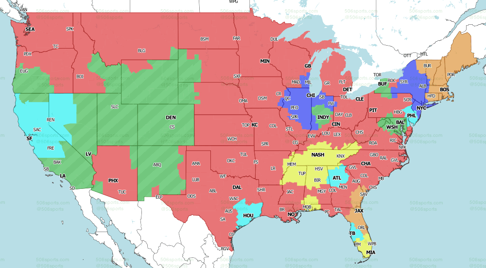 506 Sports - NFL Maps: Week 17, 2022