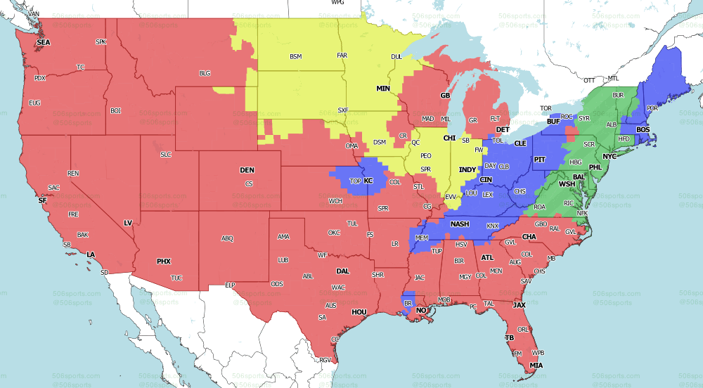 506 Sports - NFL Maps: Week 1, 2022