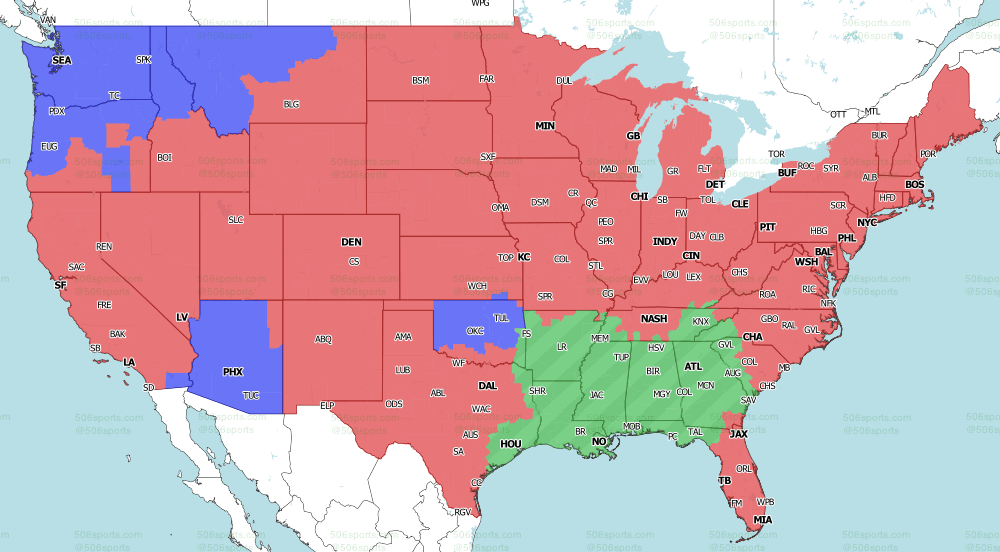 506 Sports - NFL Maps: Week 18, 2021