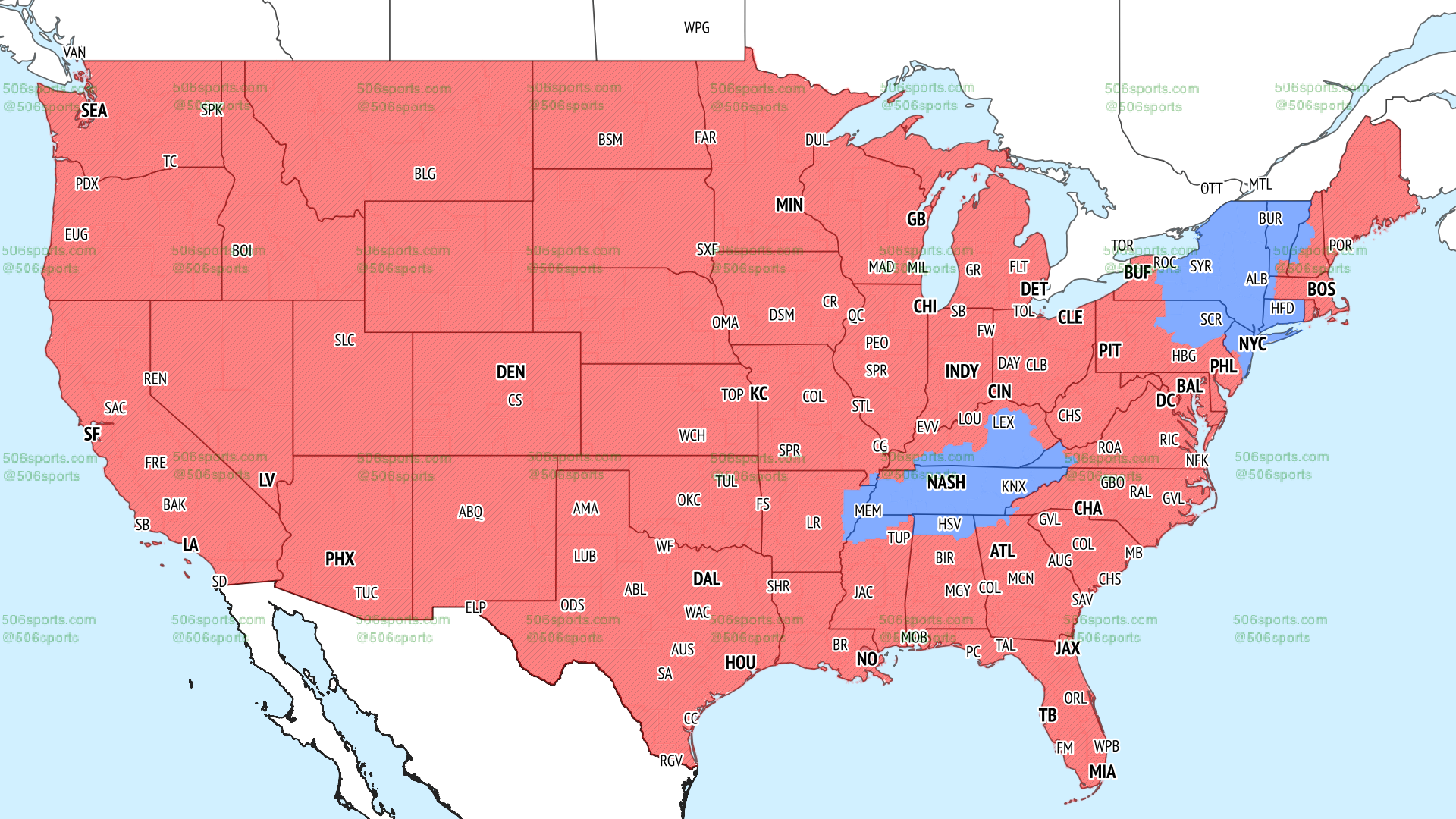 NFL Week 1 Coverage Maps