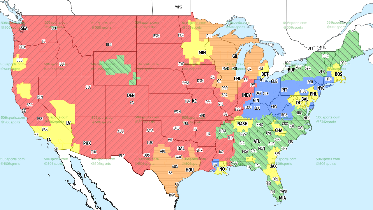 NFL Week #1: List of TV talent and geographic game coverage; ESPN's Steve  Levy does first pro game - Sports Broadcast Journal