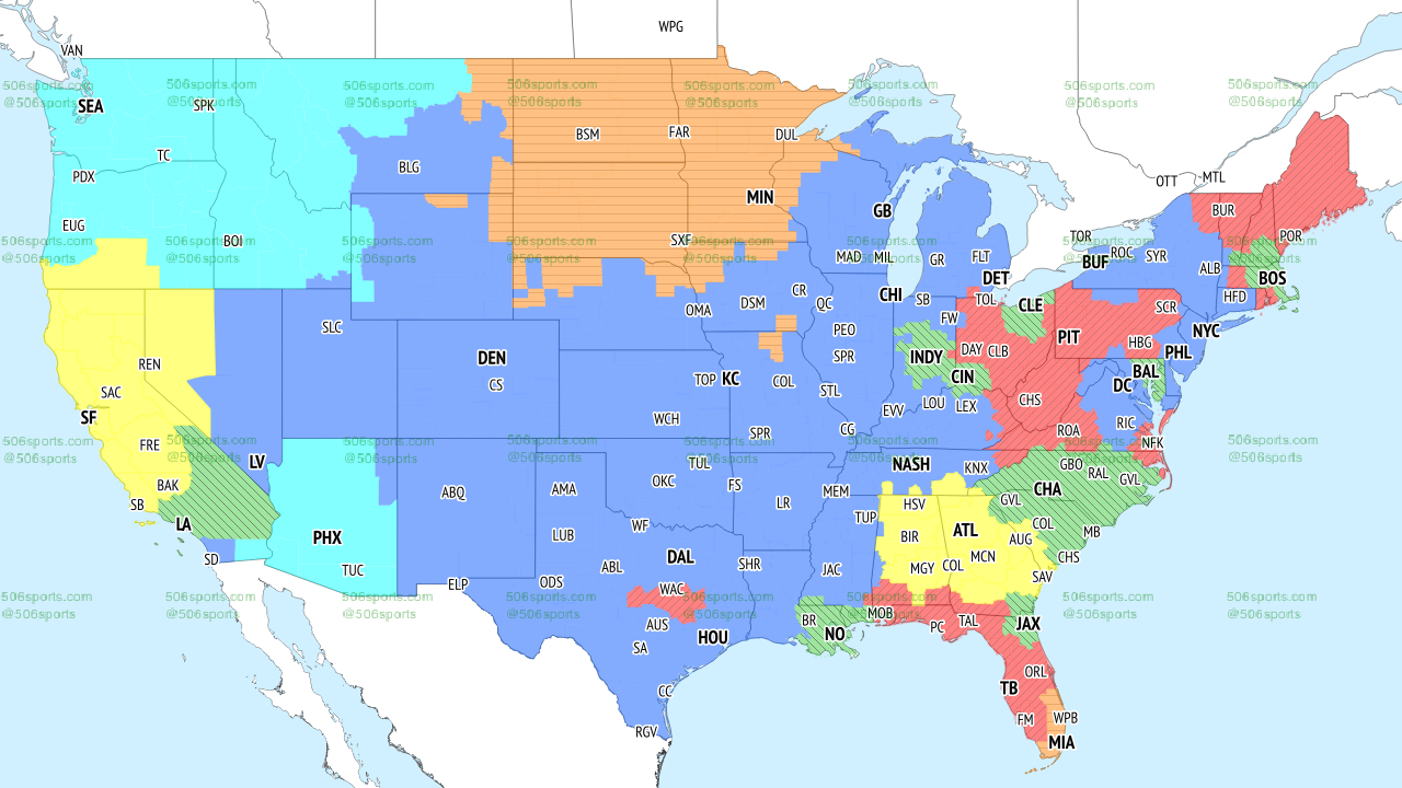 Steelers Depot 7⃣ on X: Week 2 CBS TV coverage map per @506sports  #Steelers #Raiders #LVRvsPIT    / X