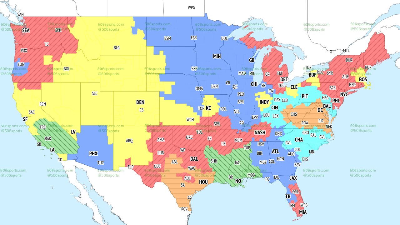 506 sports nfl map week 11