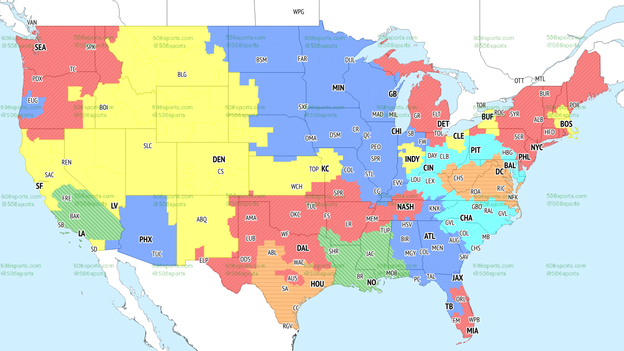 506 Sports - NFL Maps: Week 11, 2022