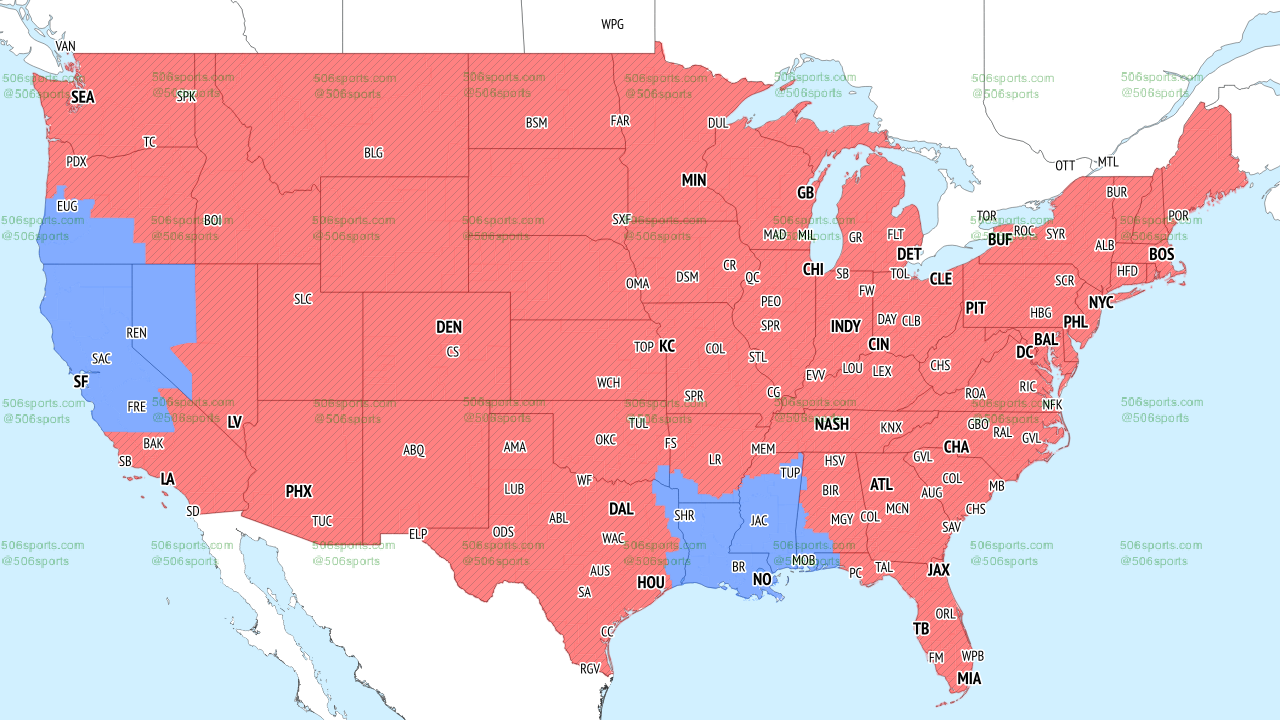 NFL coverage map 2022: TV schedule Week 12