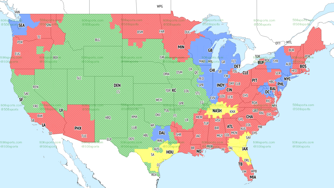 506 Sports - NFL Maps: Week 17, 2022