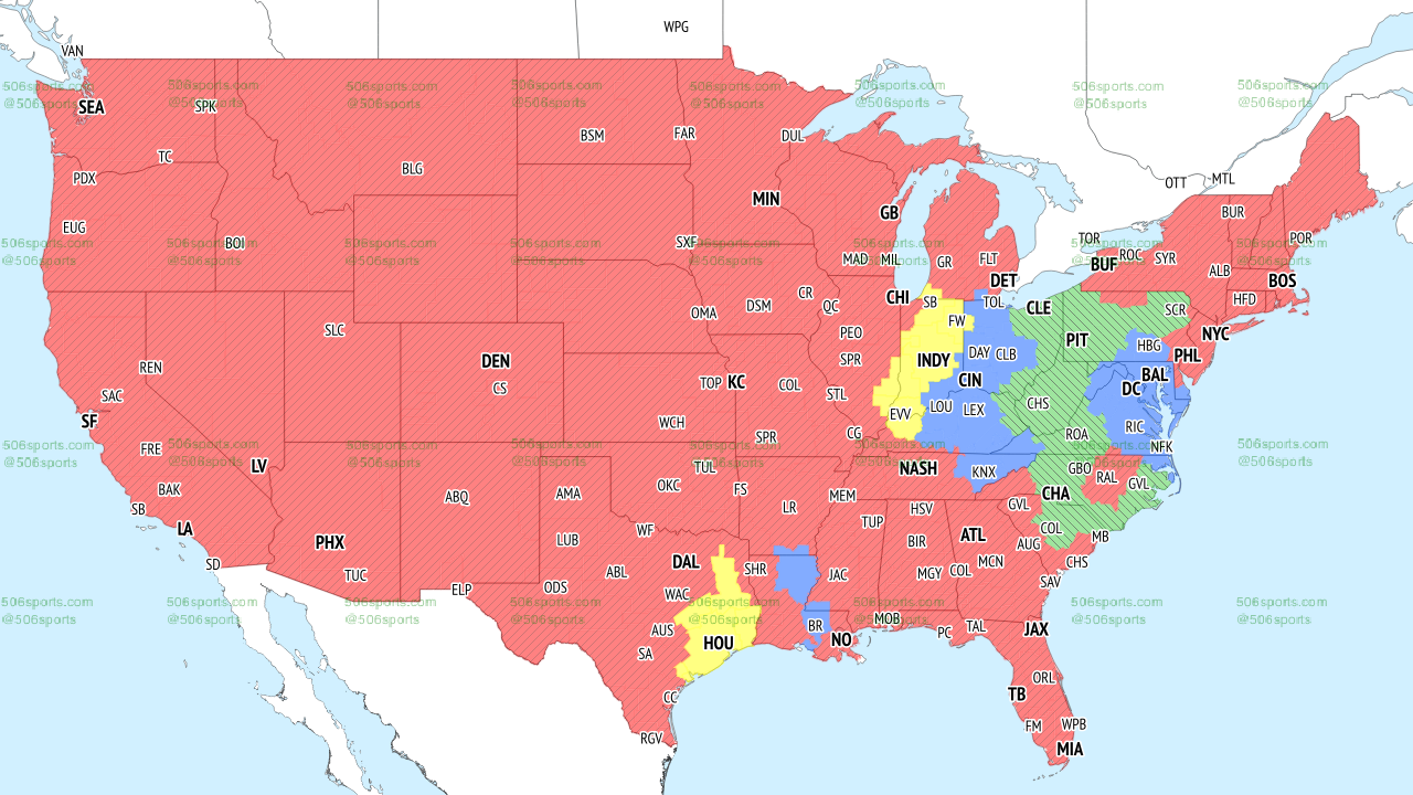 NFL Coverage Map Week 8: TV Schedule for FOX, CBS Broadcasts