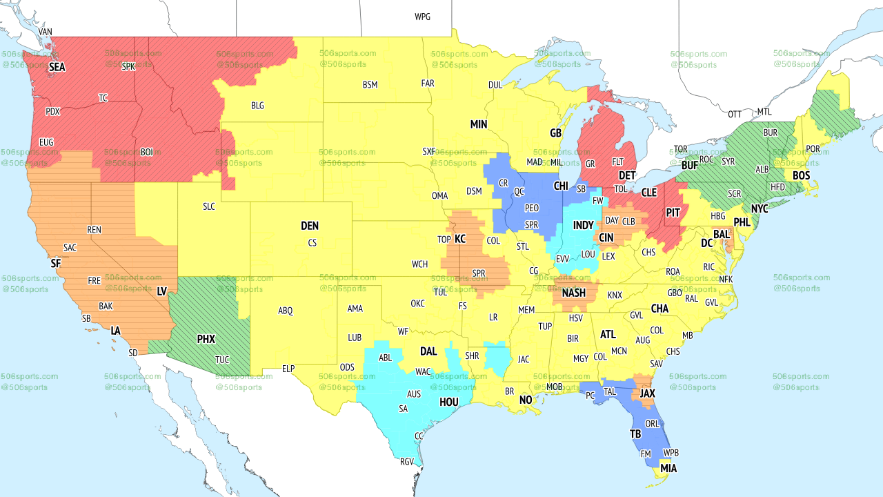 NFL Week 3 National TV Maps: Which games will you get on Sunday