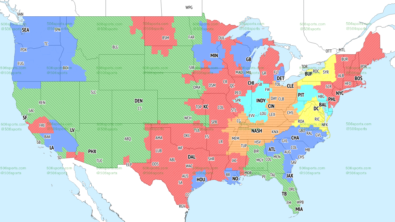 NFL Week 2 coverage map: TV schedule for CBS, Fox regional broadcasts