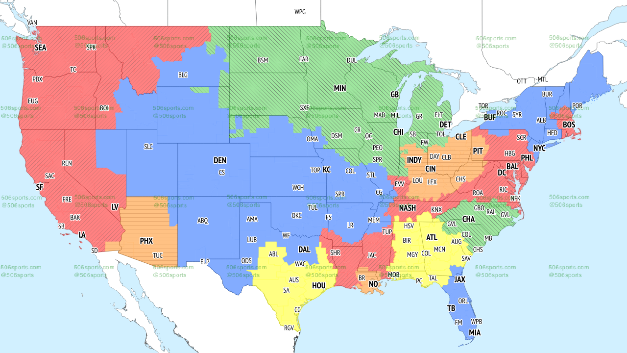 NFL Coverage Map Week 1: TV Schedule for FOX, CBS Broadcasts