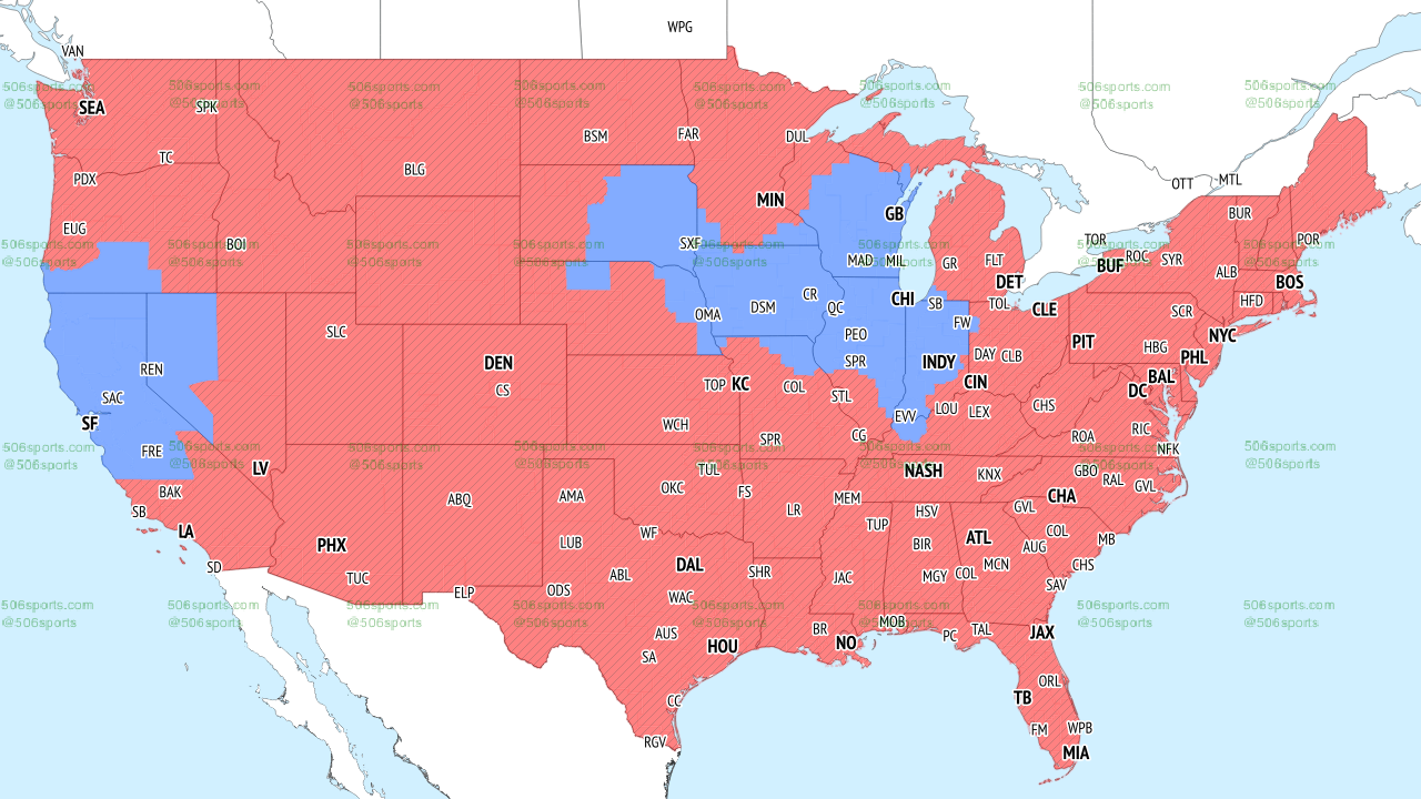 NFL TV Coverage Map Week 14 Complete Broadcast Schedule for FOX, CBS