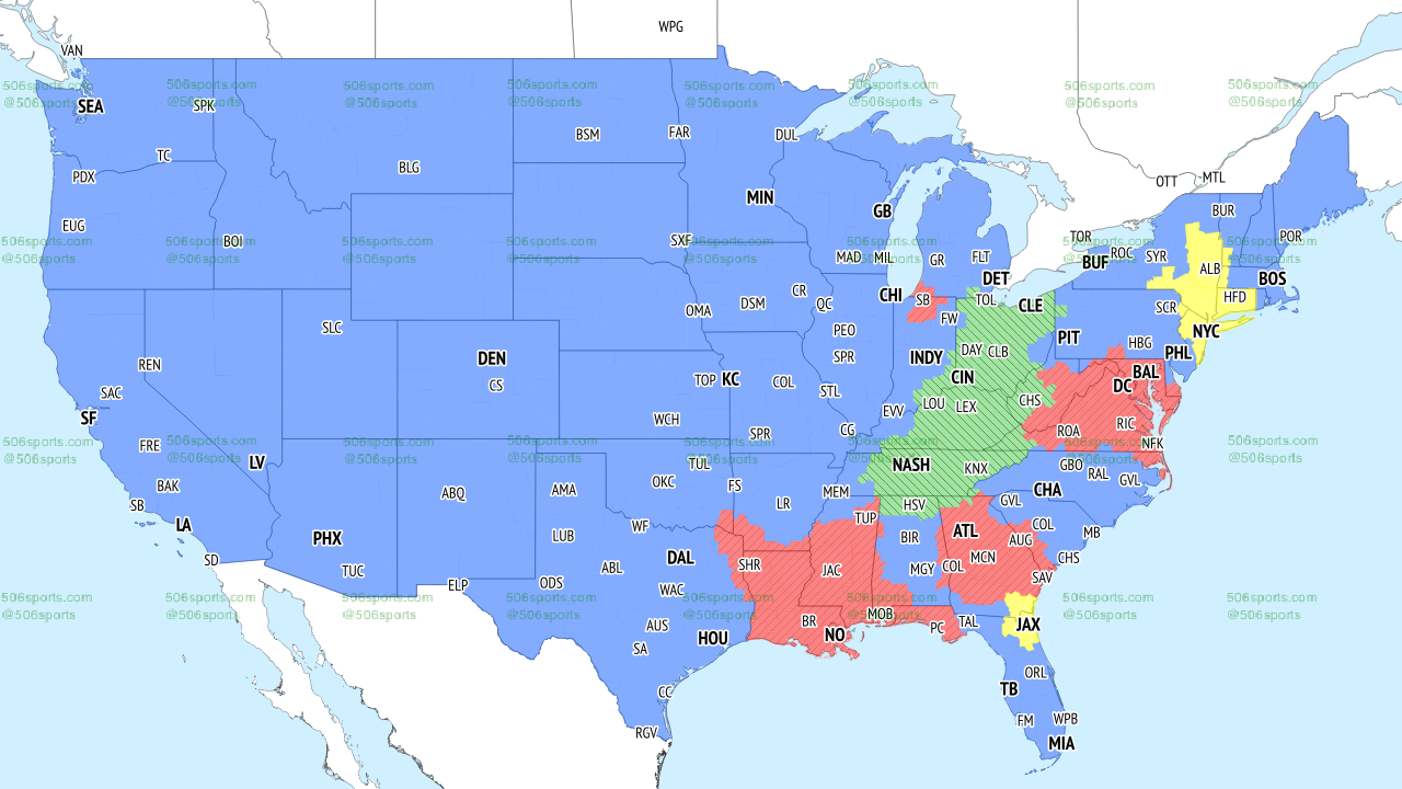 NFL TV Coverage Map Week 15 Complete Broadcast Schedule for FOX, CBS