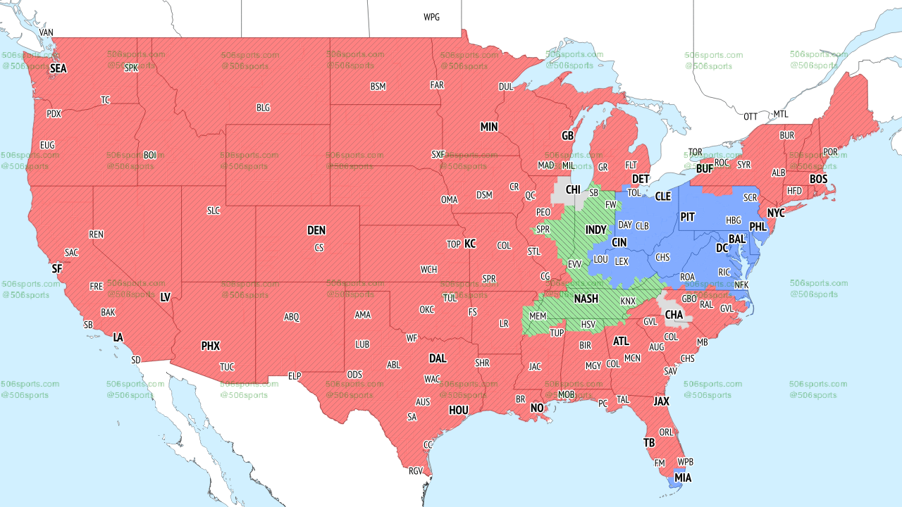 NFL TV Coverage Map Week 16 Complete Broadcast Schedule for FOX, CBS